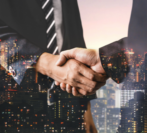 double-exposure-image-business-finance